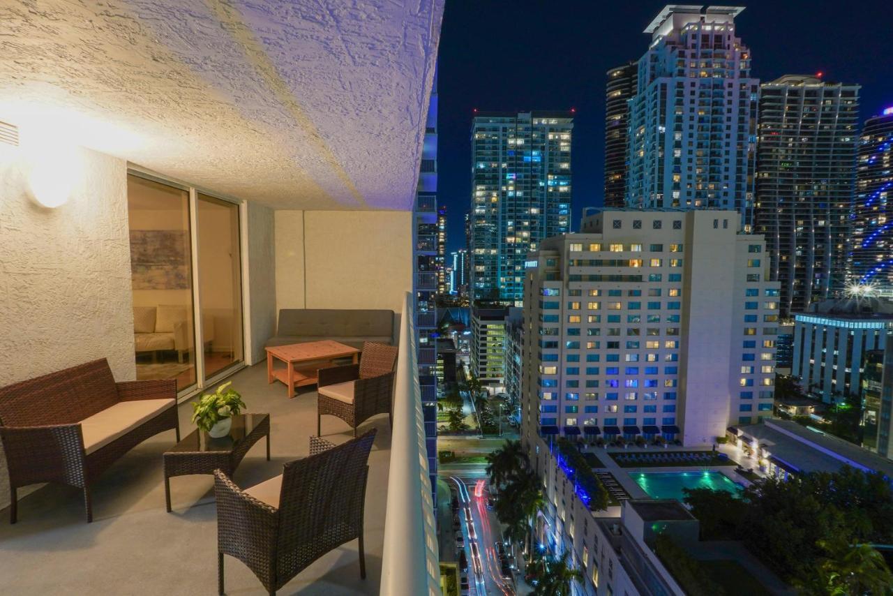 City & Sea View+Free Parking Modern Condo Miami Exterior foto