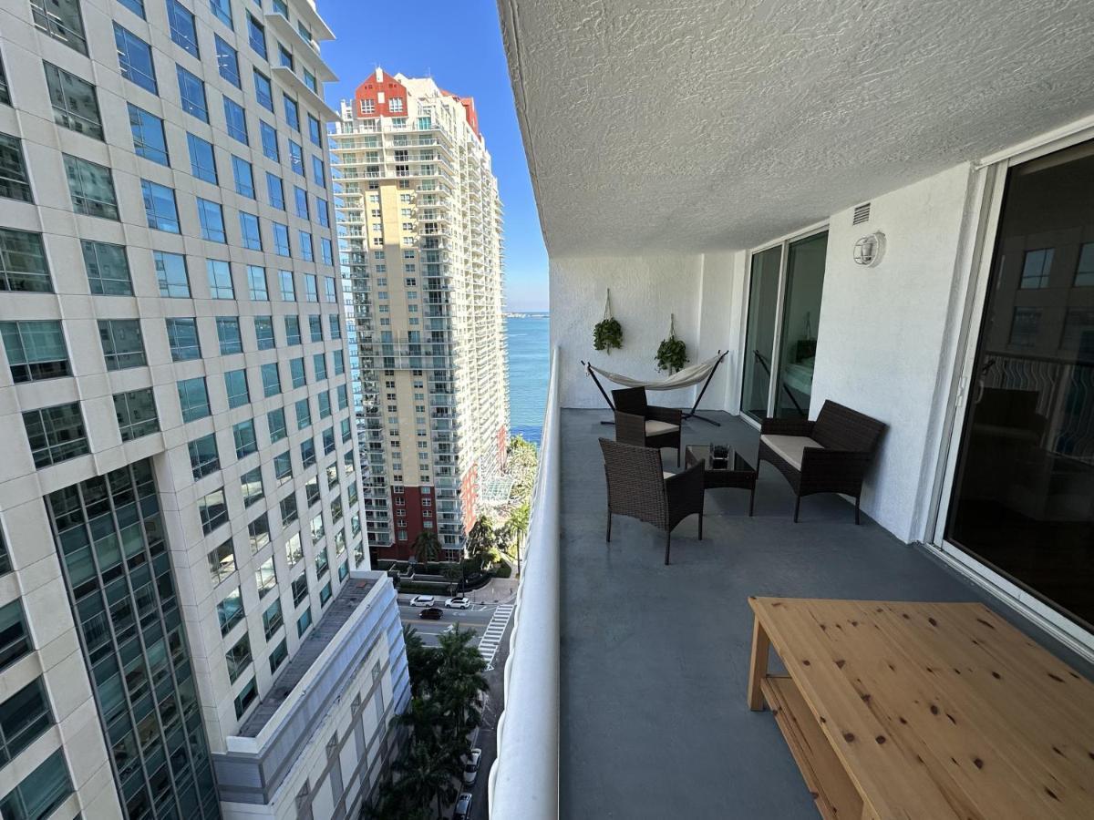 City & Sea View+Free Parking Modern Condo Miami Exterior foto